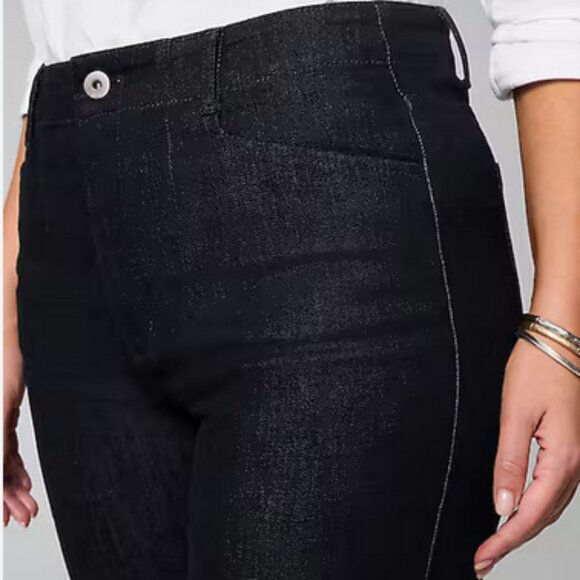 J. Jill High-Rise Angled-Pocket Wide-Leg Jeans Luxe Lakewood Wash Tall 4 - Picture 4 of 8